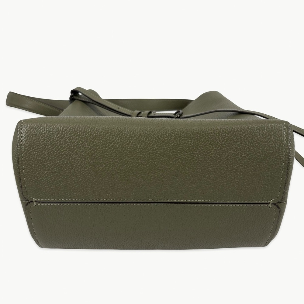 Coach Charlie Bucket 21 Crossbody Pebbled Leather Light Fern Green New Classic - Picture 14 of 15